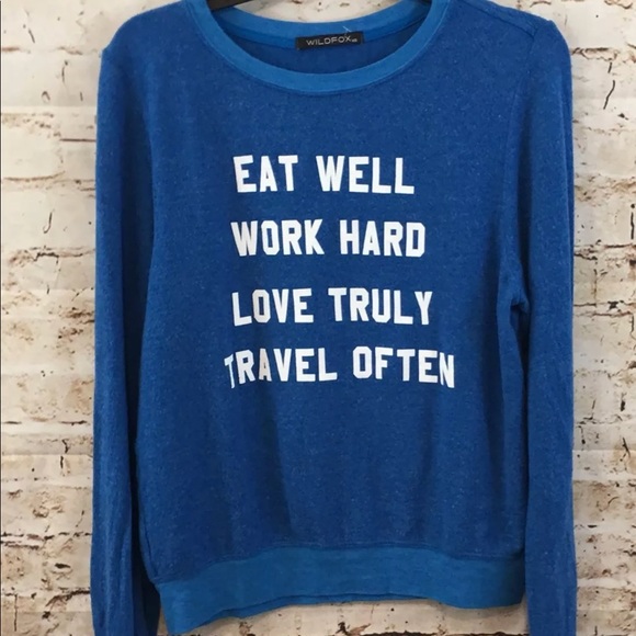 WILDFOX EAT WELL WORK HARD LOVE TRULY TRAVEL OFTEN - Picture 6 of 7